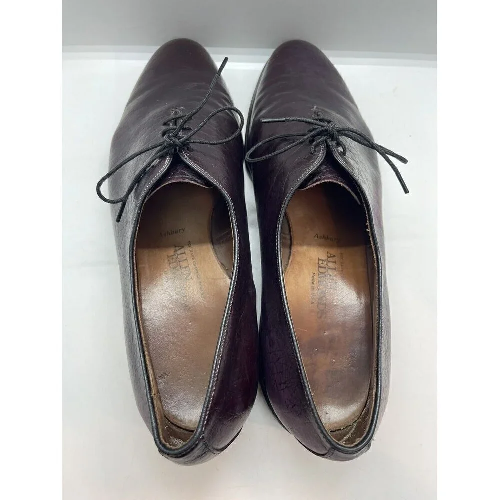 Vintage Allen Edmonds Caribbean Collection Ashbury Loafer Shoes 11.5 D Wine Red